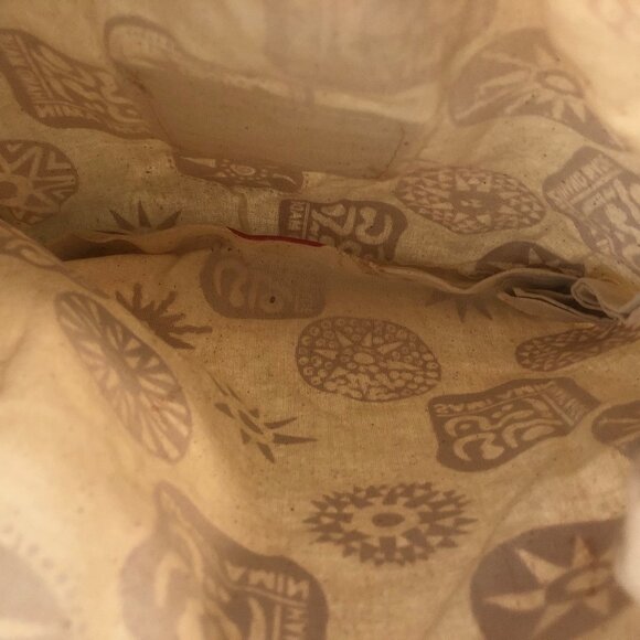 Unique Artisan Handmade Sami Amin Canvas Drawstring Bag | - Picture 4 of 11